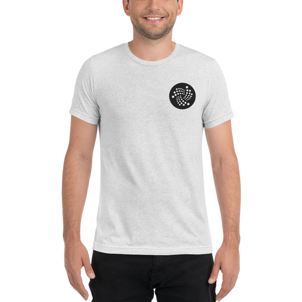 Iota logo - Men's Embroidered Tri-Blend T-Shirt