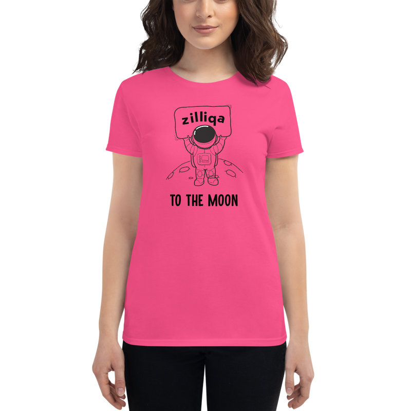 Zilliqa to the moon – Women's Short Sleeve T-Shirt