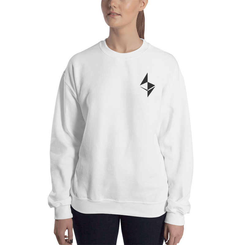 Ethereum surface design– Women’s Embroidered Crewneck Sweatshirt