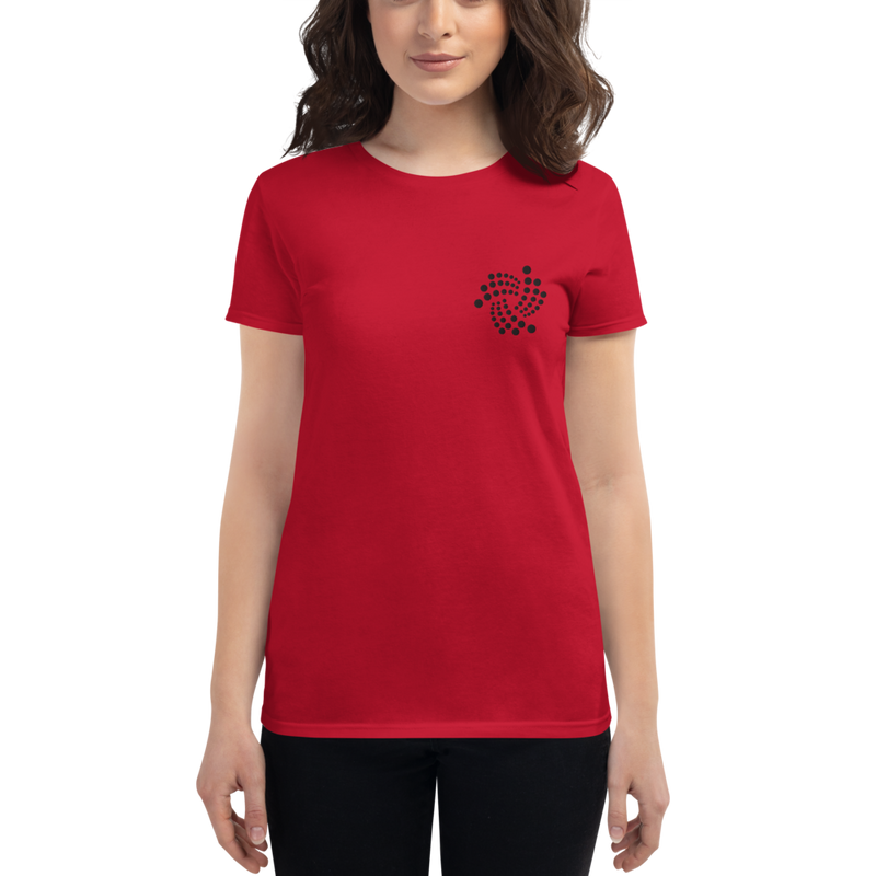 Iota floating - Women's Embroidered Short Sleeve T-Shirt