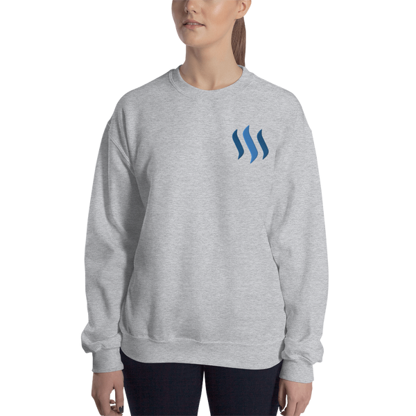 Steem – Women’s Embroidered Crewneck Sweatshirt
