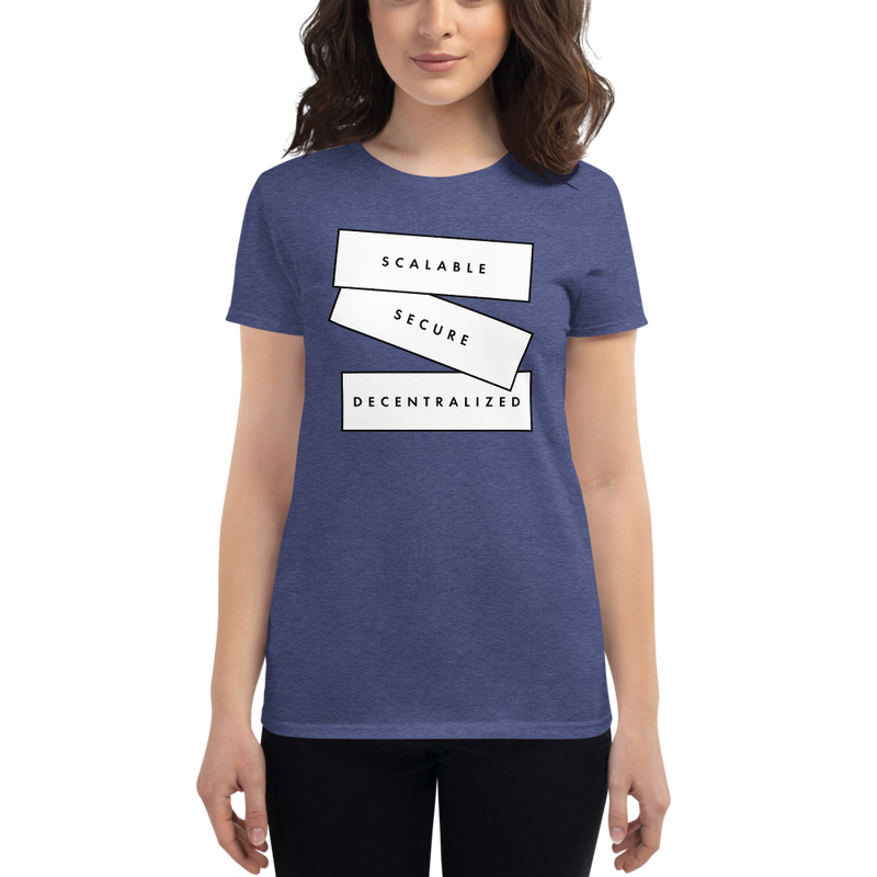 Scalable, secure, decetralized (Zilliqa) – Women's Short Sleeve T-Shirt