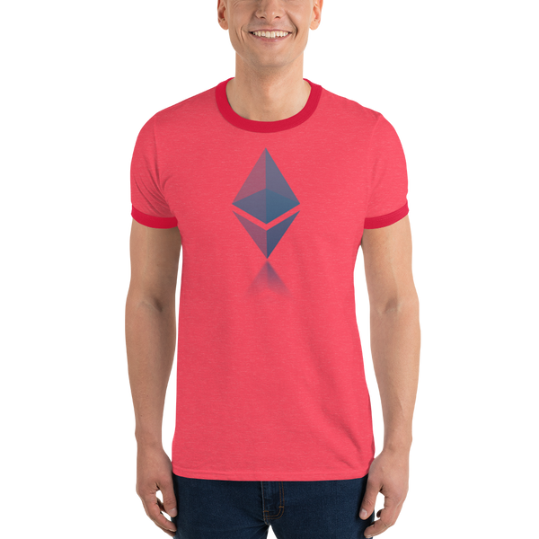Ethereum reflection design - Men's Ringer T-Shirt