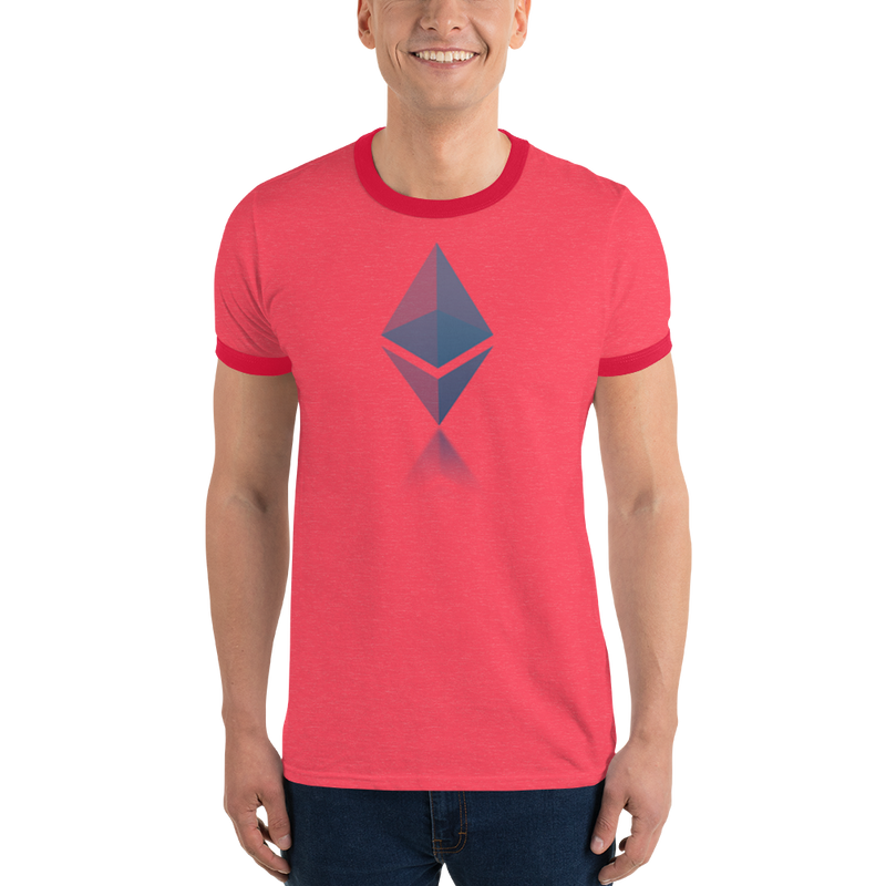 Ethereum reflection design - Men's Ringer T-Shirt