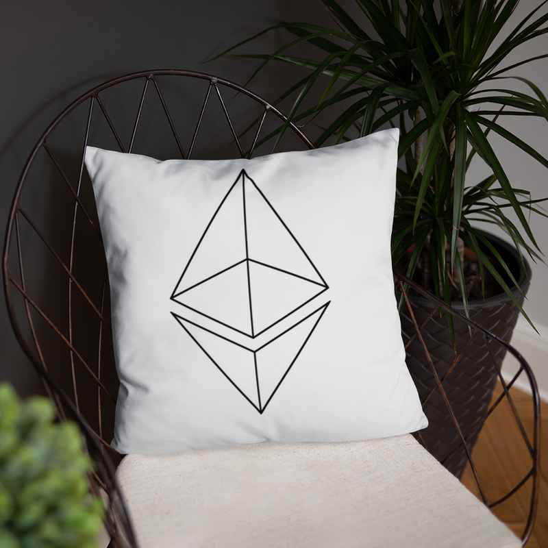 Ethereum line design - Pillow