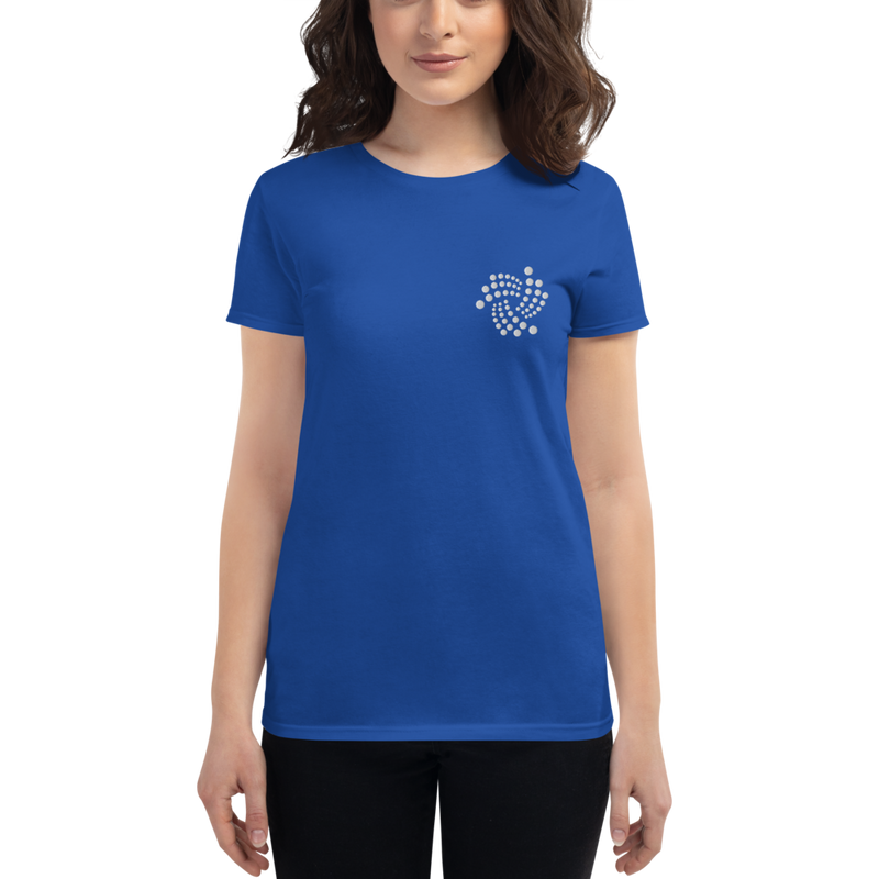 Iota floating - Women's Embroidered Short Sleeve T-Shirt