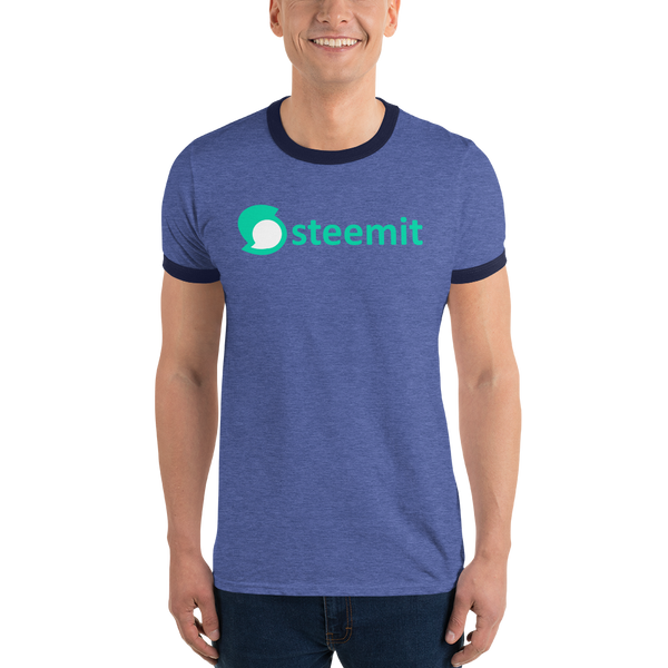 Steemit – Men’s Ringer T-Shirt