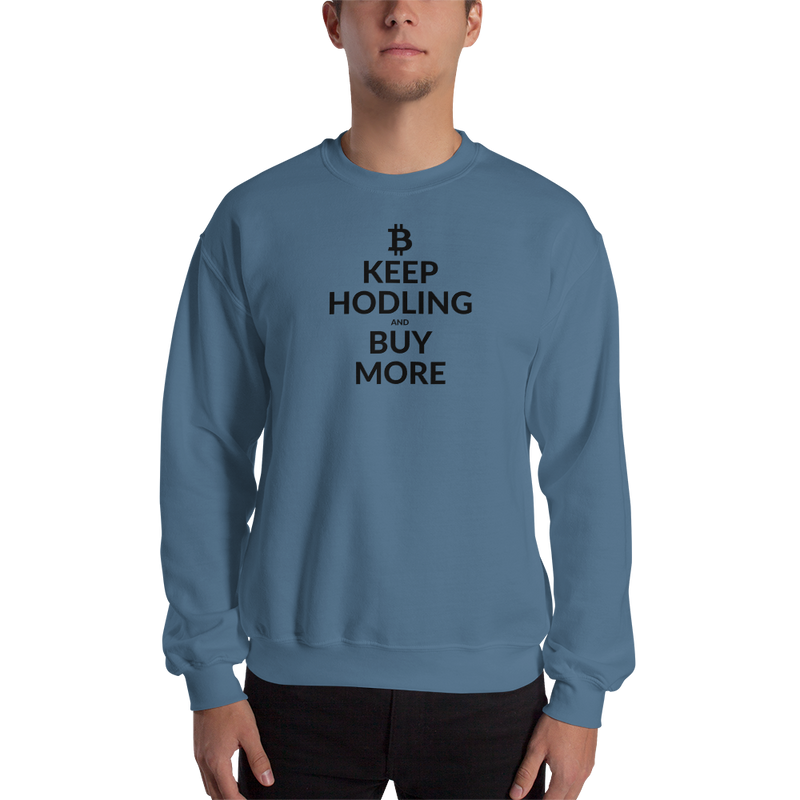 Keep hodling (Bitcoin) - Men's Crewneck Sweatshirt