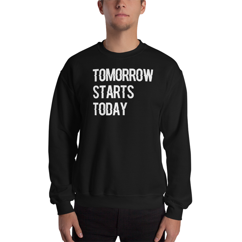 Tomorrow starts today (Zilliqa) – Men’s Crewneck Sweatshirt