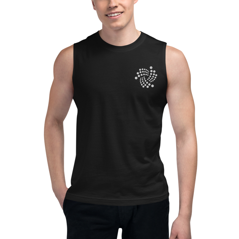 Iota floating – Men’s Embroidered Muscle Shirt
