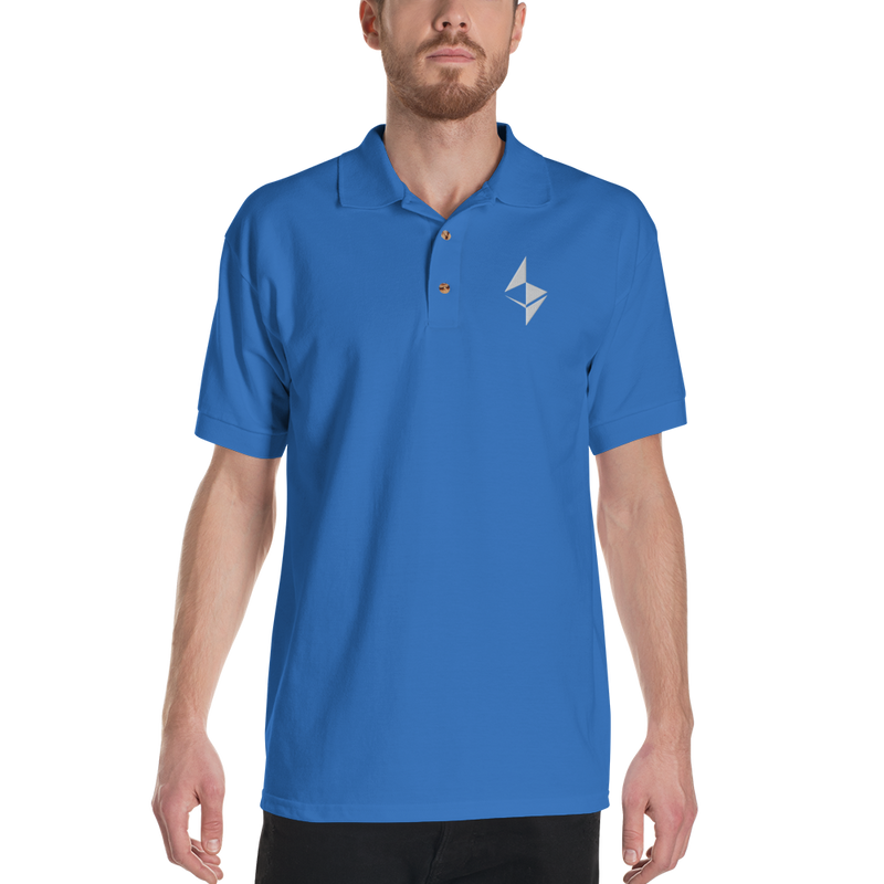 Ethereum - Men's Embroidered Polo Shirt