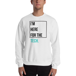 I'm here for the tech (Zilliqa) – Men’s Crewneck Sweatshirt