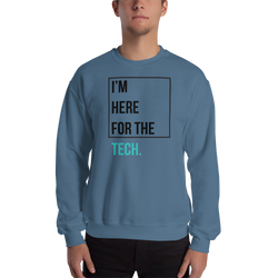 I'm here for the tech (Zilliqa) – Men’s Crewneck Sweatshirt