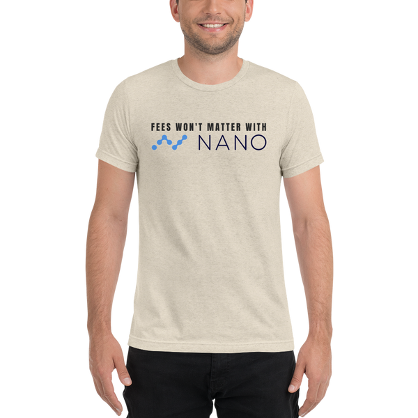 Fees won't matter with Nano – Men’s Tri-Blend T-Shirt