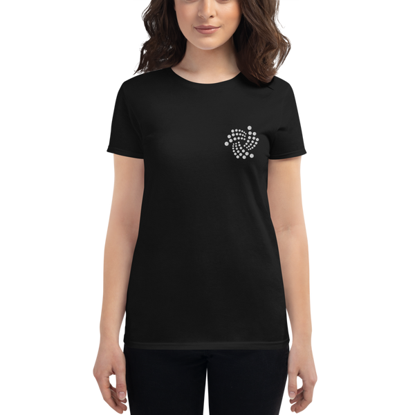 Iota floating - Women's Embroidered Short Sleeve T-Shirt