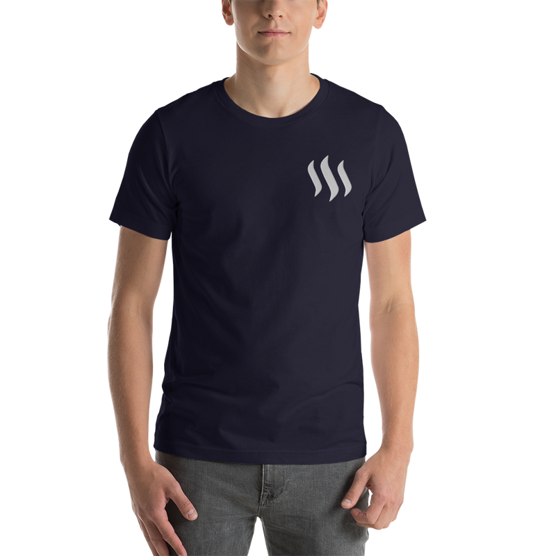 Steem – Men’s Embroidered Premium T-Shirt