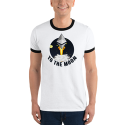 Ethereum to the moon - Men's Ringer T-Shirt