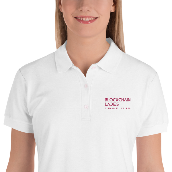 Blockchain Ladies Embroidered Women's Polo