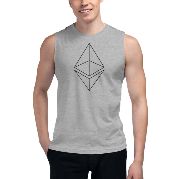Ethereum line design – Men’s Muscle Shirt