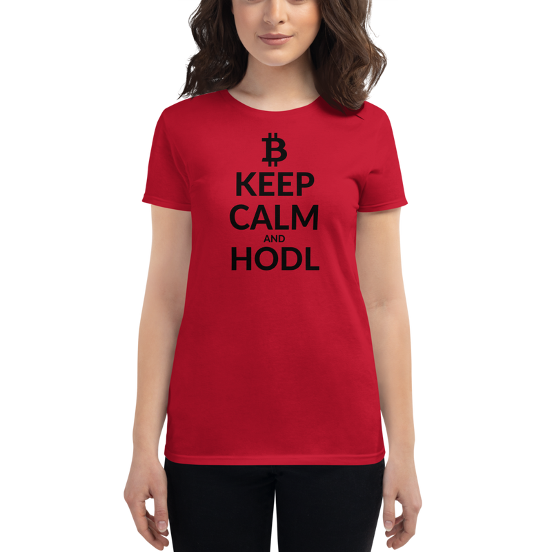 Keep calm (Bitcoin) - Women's Short Sleeve T-Shirt