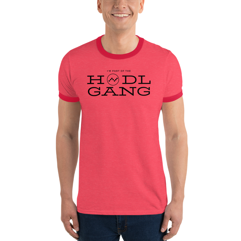 Hodl gang (Nano) – Men’s Ringer T-Shirt