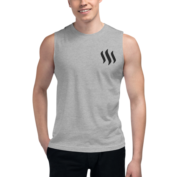 Steem – Men's Embroidered Muscle Shirt