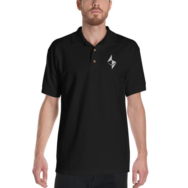 Ethereum - Men's Embroidered Polo Shirt