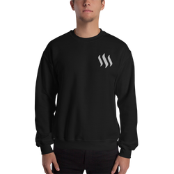 Steem – Men’s Embroidered Crewneck Sweatshirt