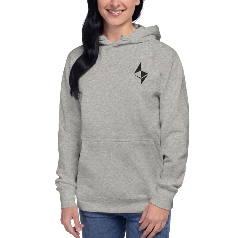 Ethereum surface design – Women’s Embroidered Pullover Hoodie