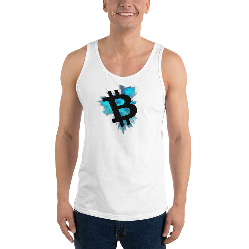 Bitcoin color cloud - Men's Tank Top