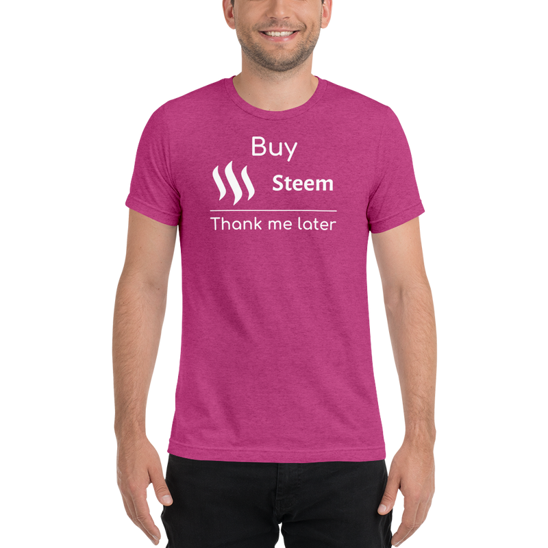 Buy Steem – Men’s Tri-Blend T-Shirt