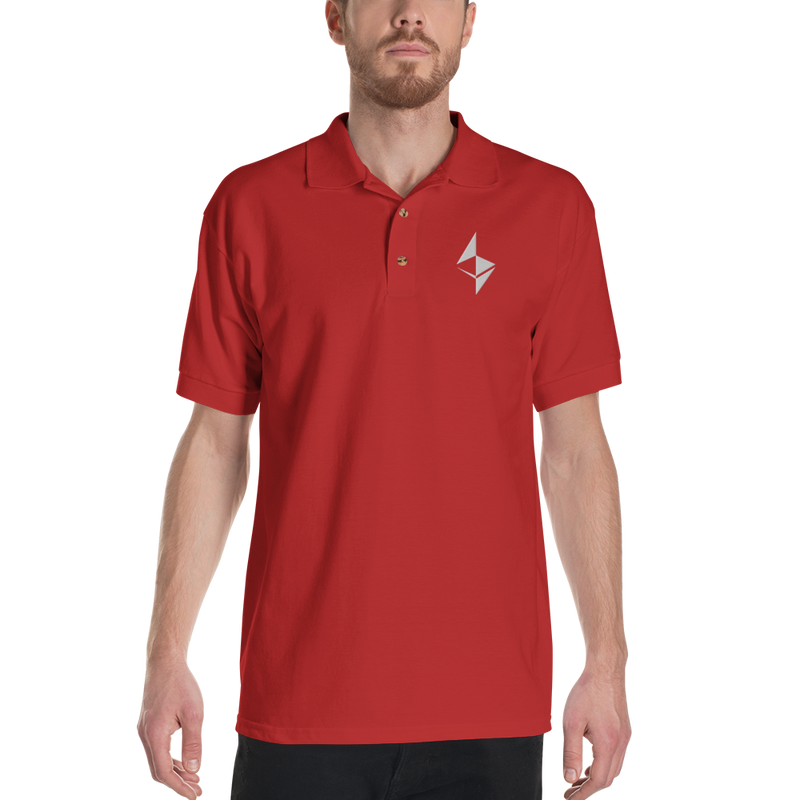 Ethereum - Men's Embroidered Polo Shirt