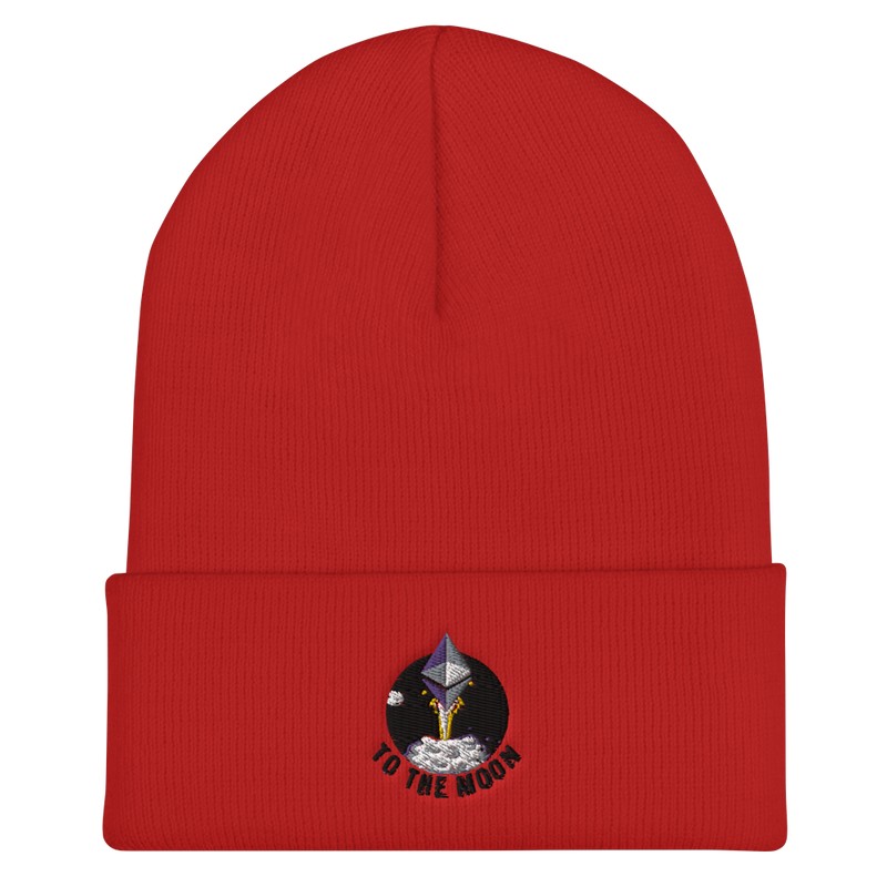 Ethereum to the moon - Cuffed Beanie