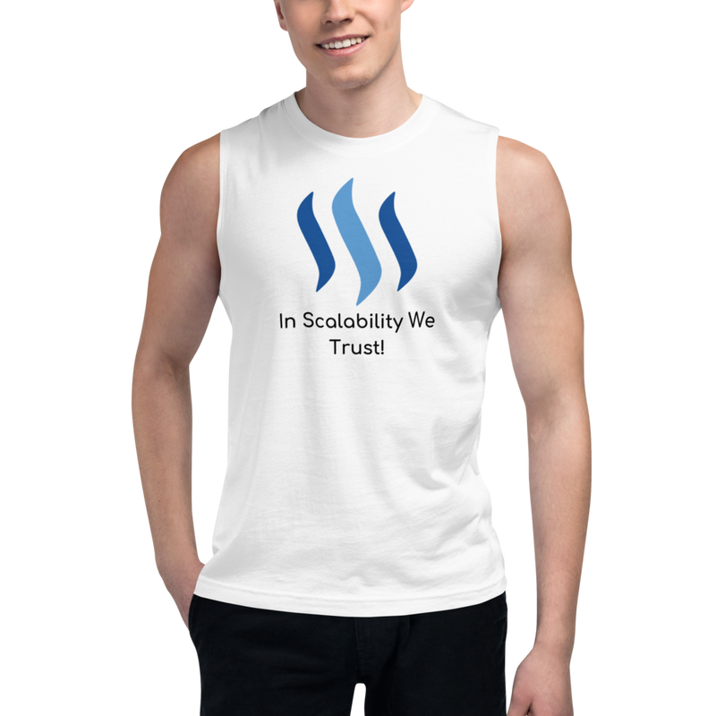 In scalability we trust (Steem) – Men's Muscle Shirt