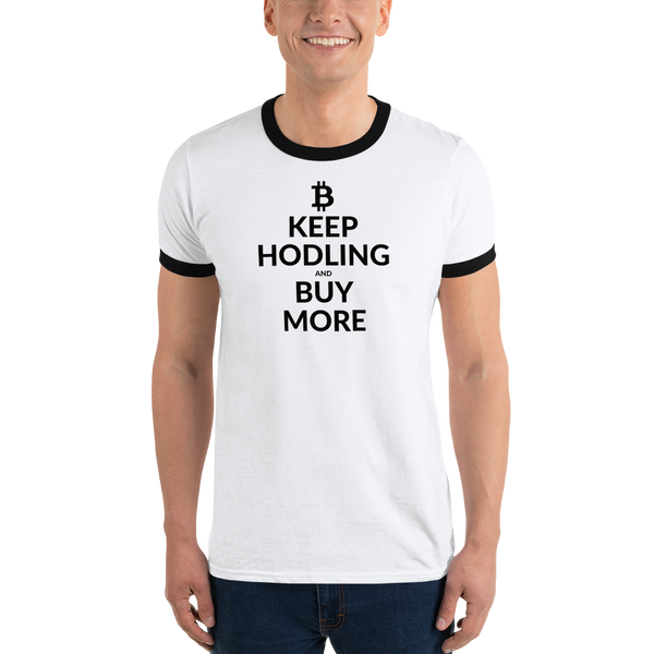 Keep hodling (Bitcoin) - Men's Ringer T-Shirt