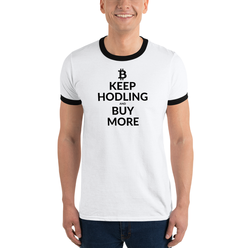 Keep hodling (Bitcoin) - Men's Ringer T-Shirt