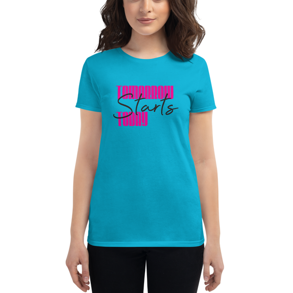 Tomorrow starts today (Zilliqa) – Women's Short Sleeve T-Shirt