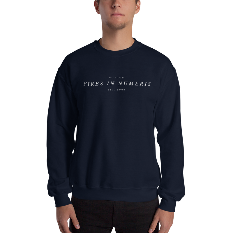 Vires in numeris (Bitcoin) - Men's Crewneck Sweatshirt