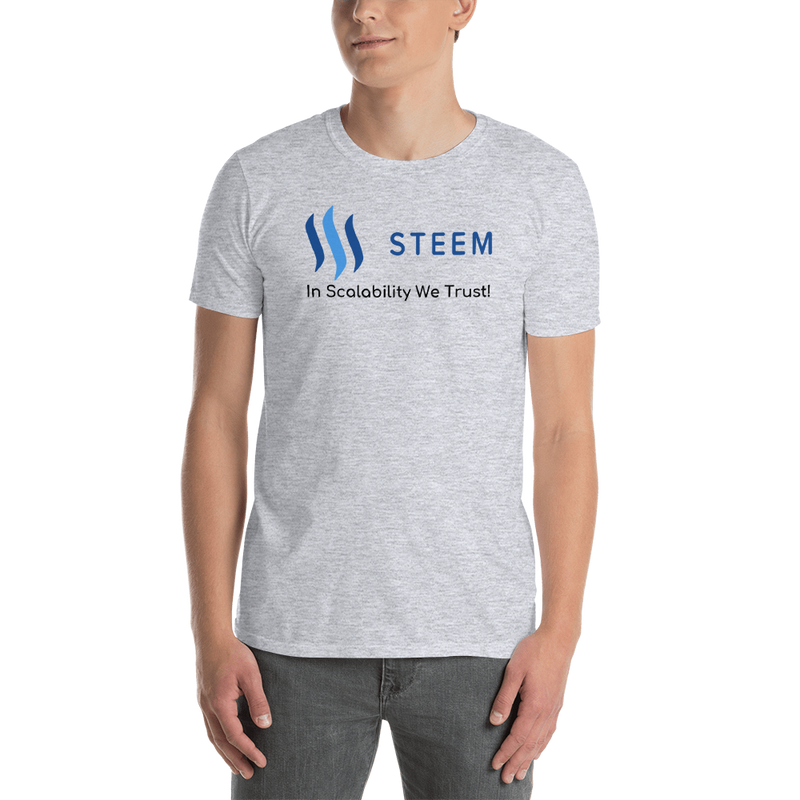 Steem in scalability we trust - Men's T-Shirt