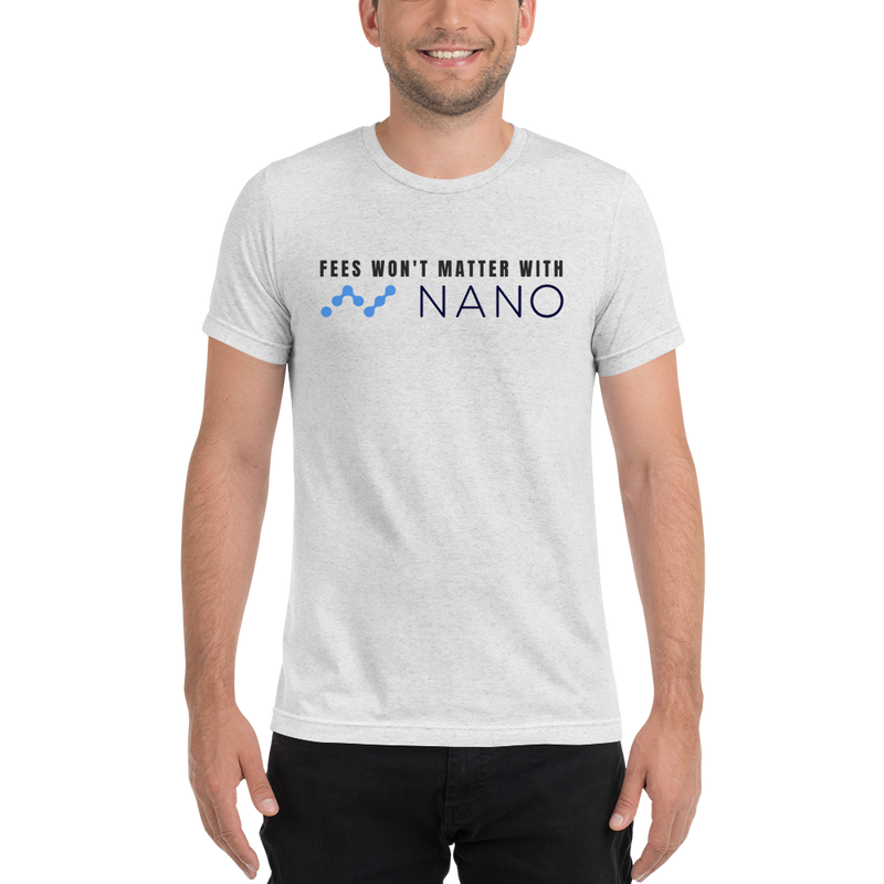 Fees won't matter with Nano – Men’s Tri-Blend T-Shirt