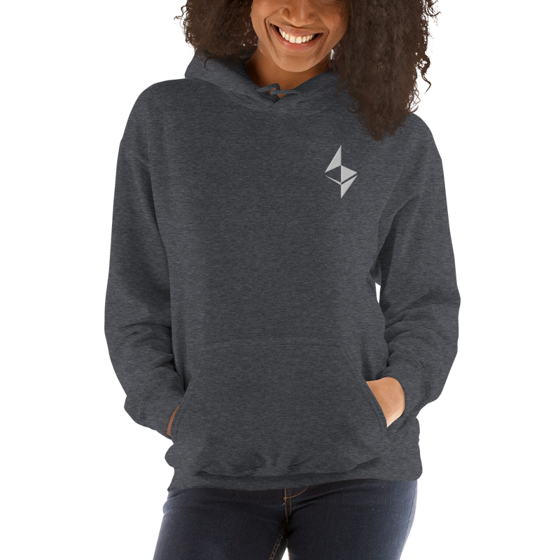Ethereum surface design – Women’s Embroidered Hoodie