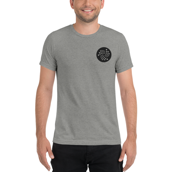 Iota logo - Men's Embroidered Tri-Blend T-Shirt