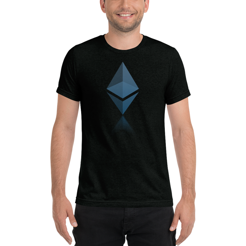Ethereum reflection design - Men's Tri-Blend T-Shirt