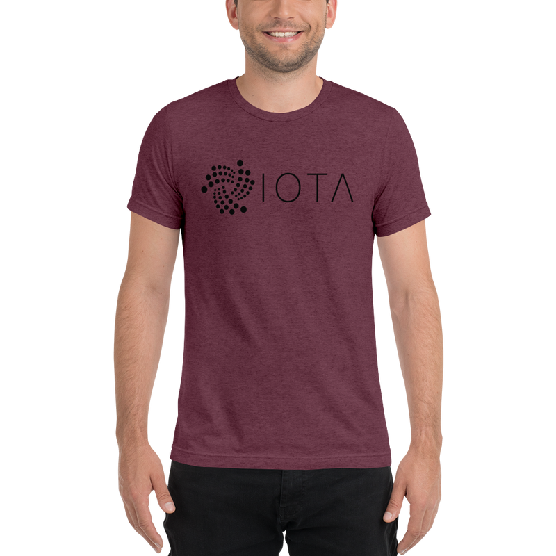 Iota script - Men's Tri-Blend T-Shirt