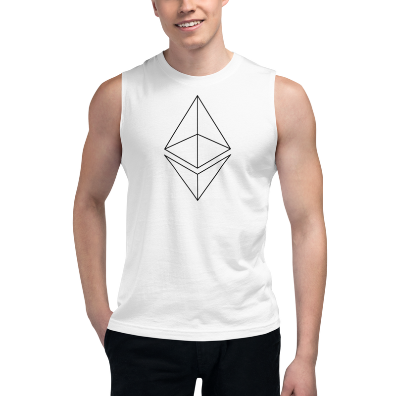 Ethereum line design – Men’s Muscle Shirt