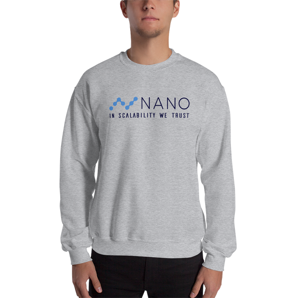 Nano, in scalability we trust – Men’s Crewneck Sweatshirt