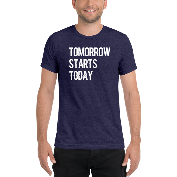 Tomorrow starts today (Zilliqa) - Men's Tri-Blend T-Shirt