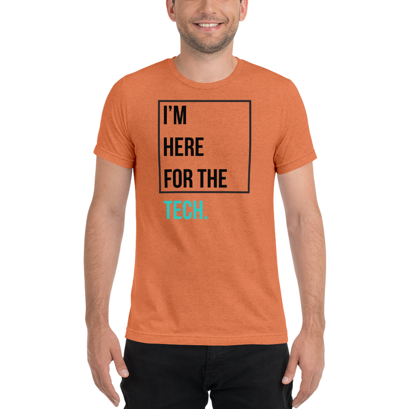 I'm here for the tech (Zilliqa) - Men's Tri-Blend T-Shirt – The I'm here for the tech (Zilliqa) - Men's Tri-Blend T-Shirt – The