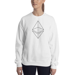 Ethereum line design – Women’s Crewneck Sweatshirt
