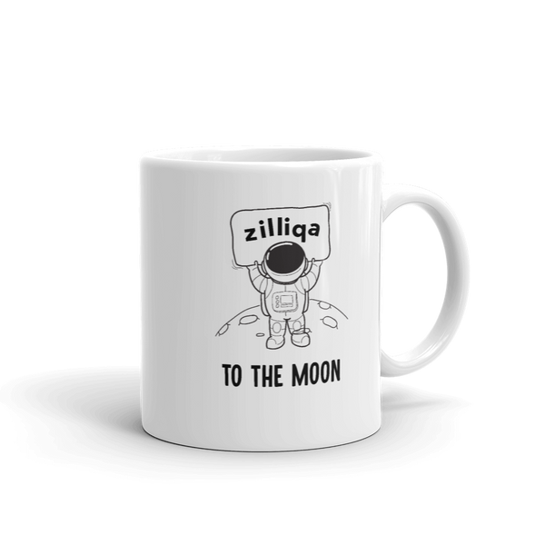 Zilliqa to the moon – White Mug (11 oz. & 15. Oz.)